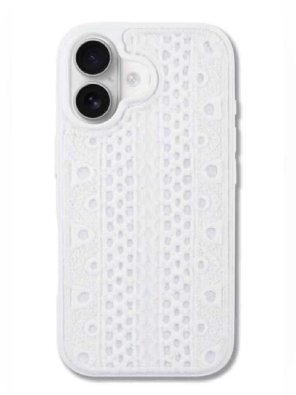 White lace phone case iPhone 14 Pro Hello Lux